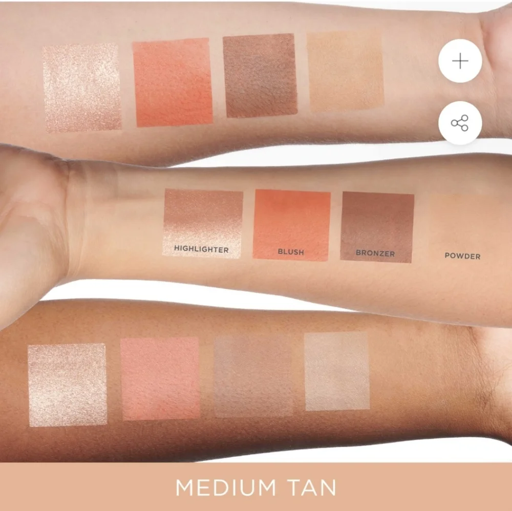 NIB Pür 4-in-1 Skin-Perfecting Powders Face Palette - Medium-Tan